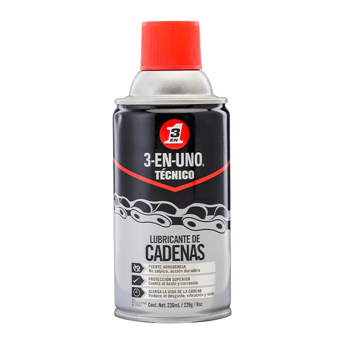 Lubricante de cadenas 3-EN-UNO de 8 onzas