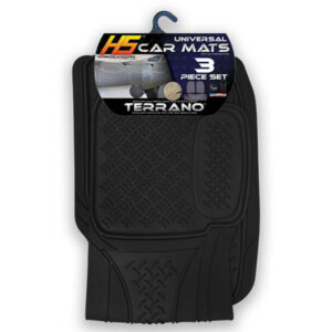 ALFOMBRA TERRANO 3 PC NEGRA