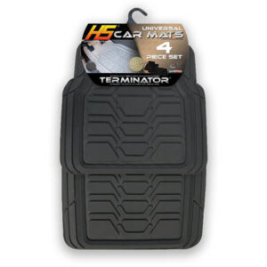 ALFOMBRA TERMINATOR 4PC NEGRA