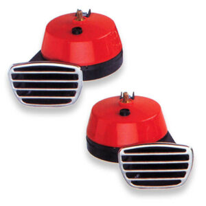 BOCINAS DUAL ROJAS ELECTRICAS + RELAY
