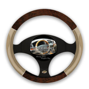 COVER PARA GUIAS MADERA/CROM/TAN