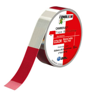 CINTA REFLECTIVA 2"X50YDS (150) BLANCO/ROJO